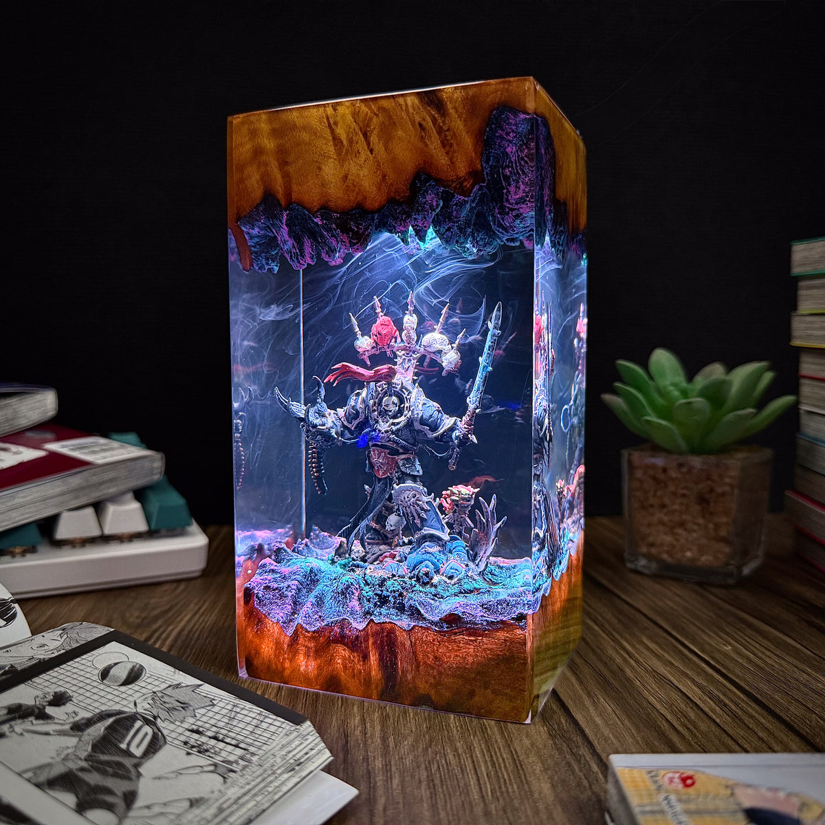 Chaotic Marine Warhammer Resin lamp