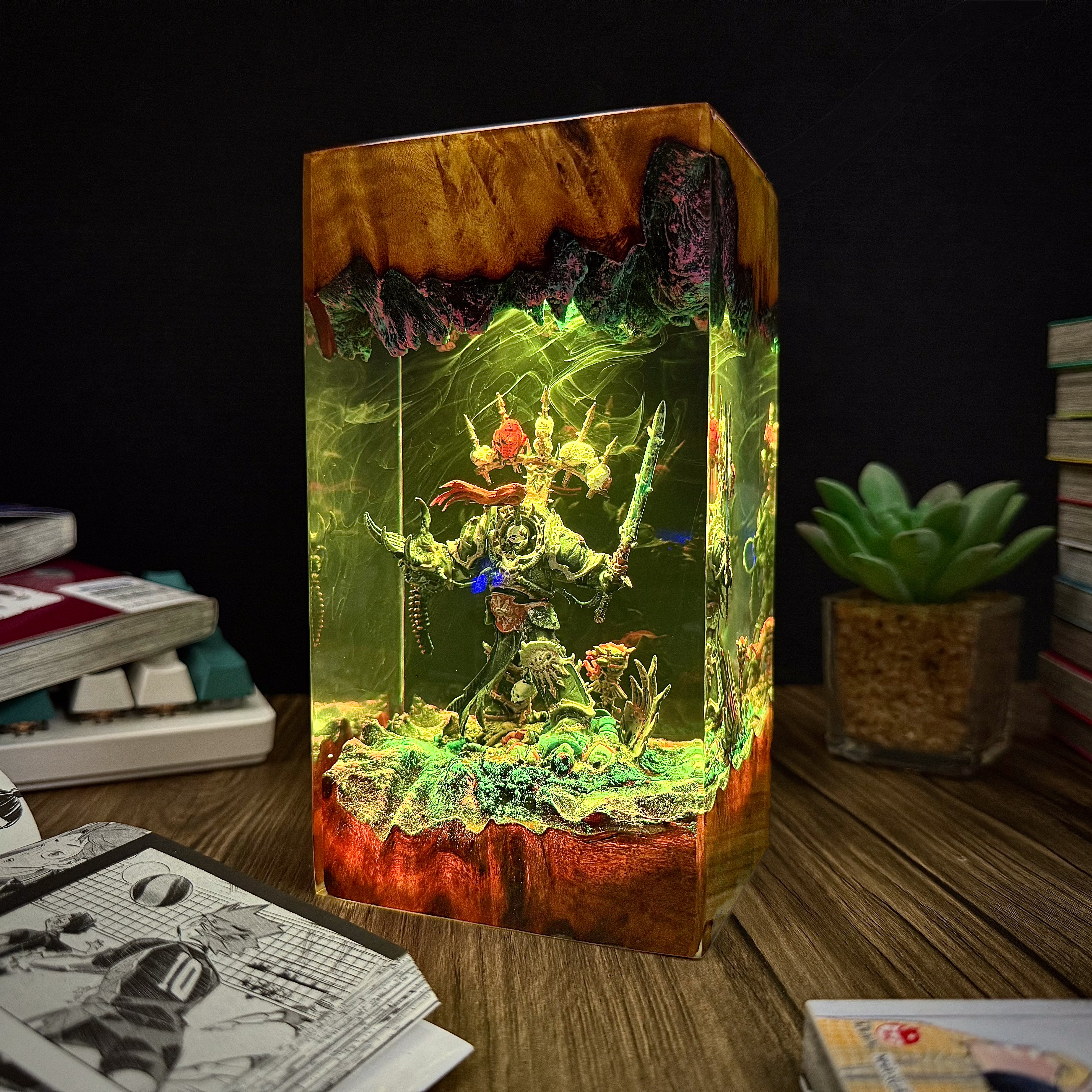 Chaotic Marine Warhammer Resin lamp