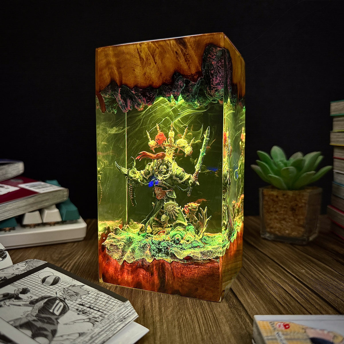 Chaotic Marine Warhammer Resin lamp
