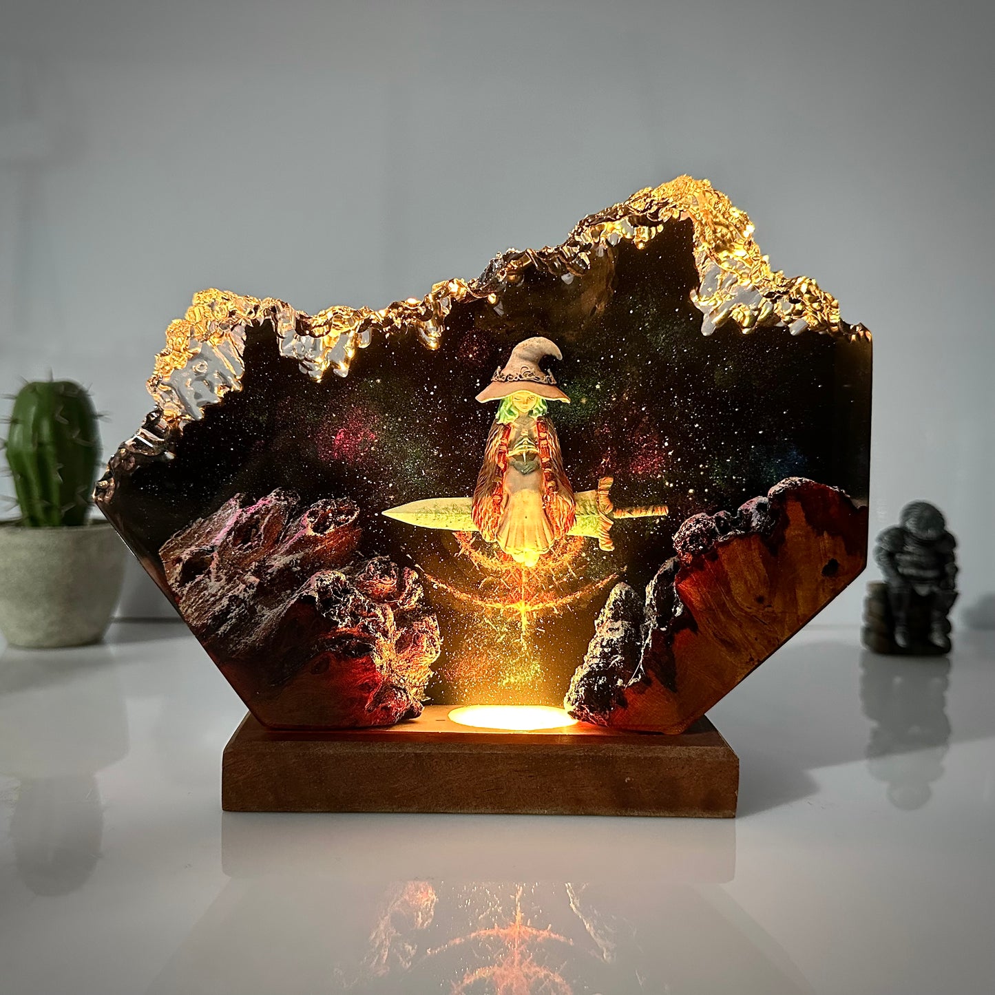 The Snow Witch: Lunar Mystery Resin Lamp