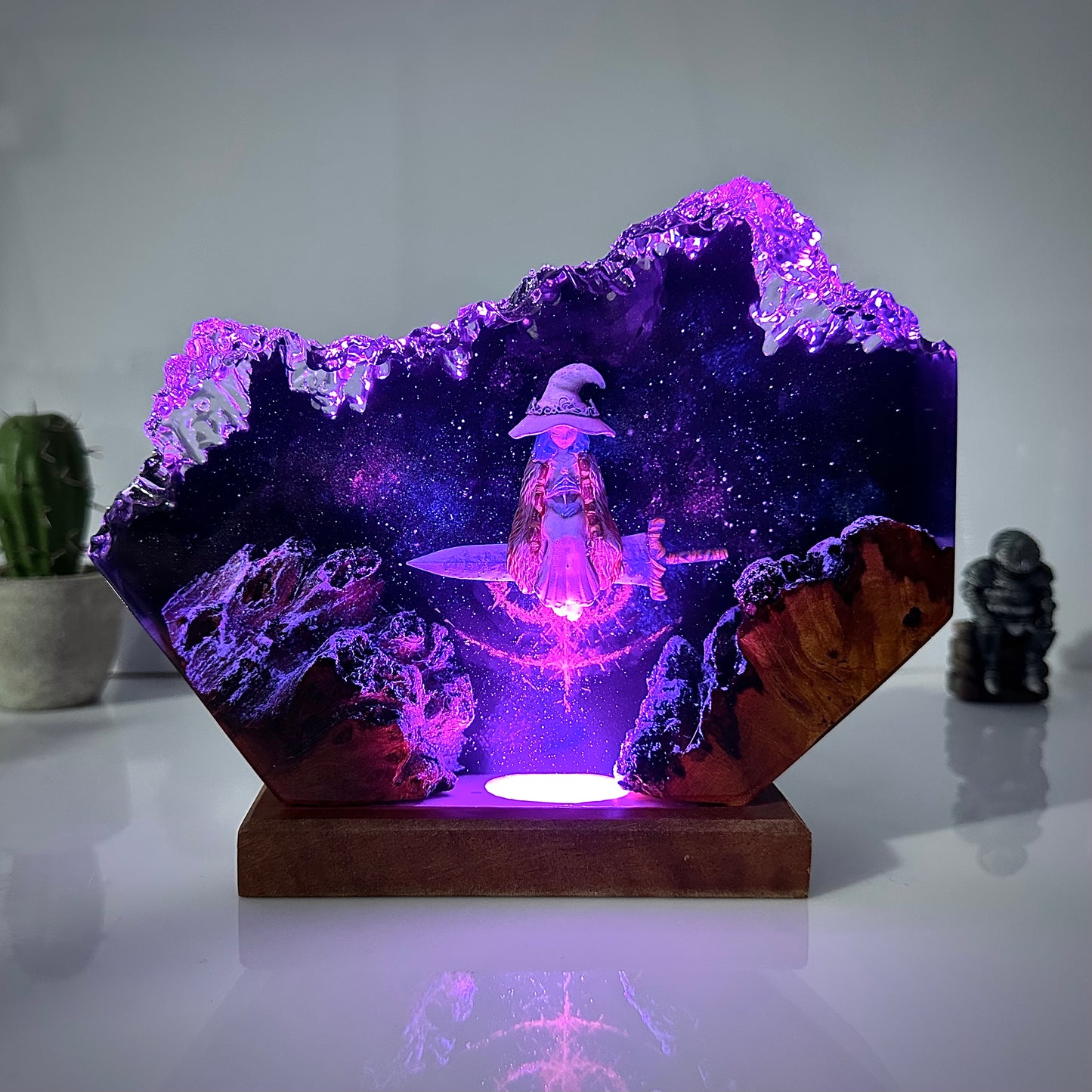 The Snow Witch: Lunar Mystery Resin Lamp