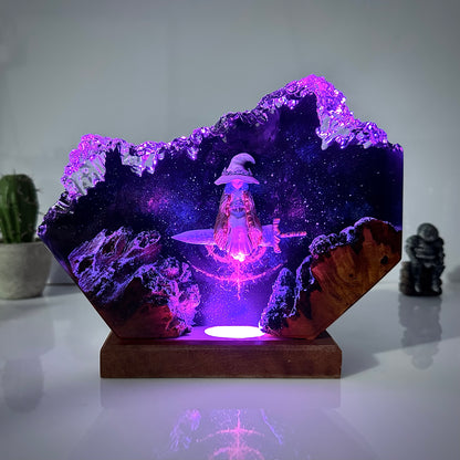 The Snow Witch: Lunar Mystery Resin Lamp