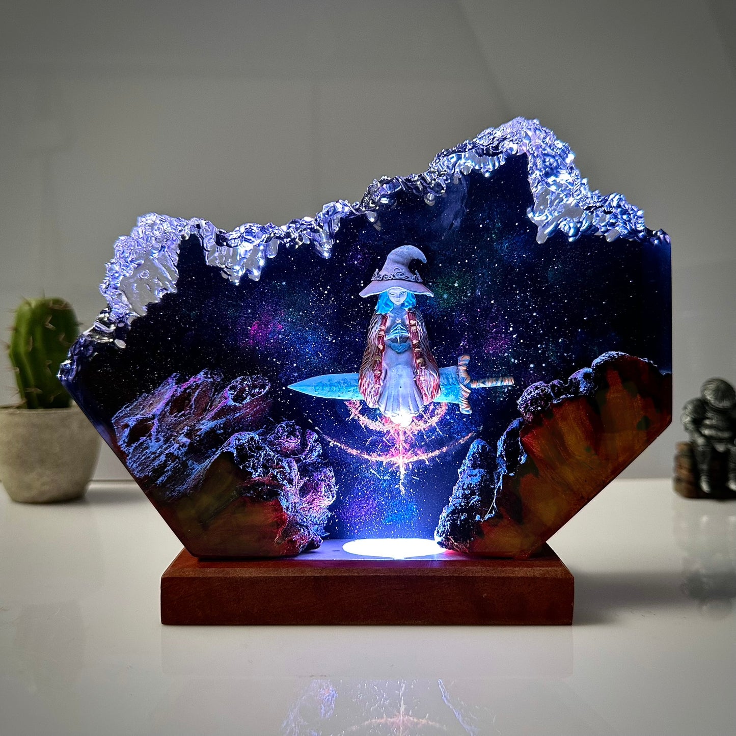 The Snow Witch: Lunar Mystery Resin Lamp