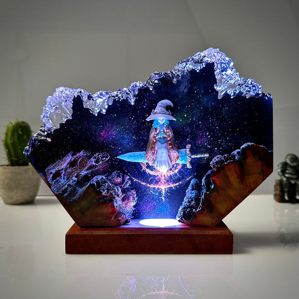 The Snow Witch: Lunar Mystery Resin Lamp