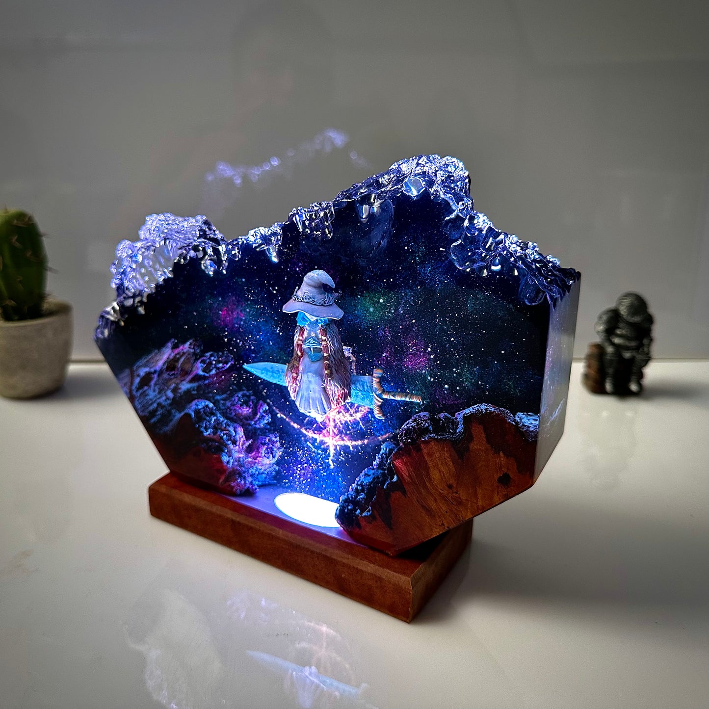 The Snow Witch: Lunar Mystery Resin Lamp