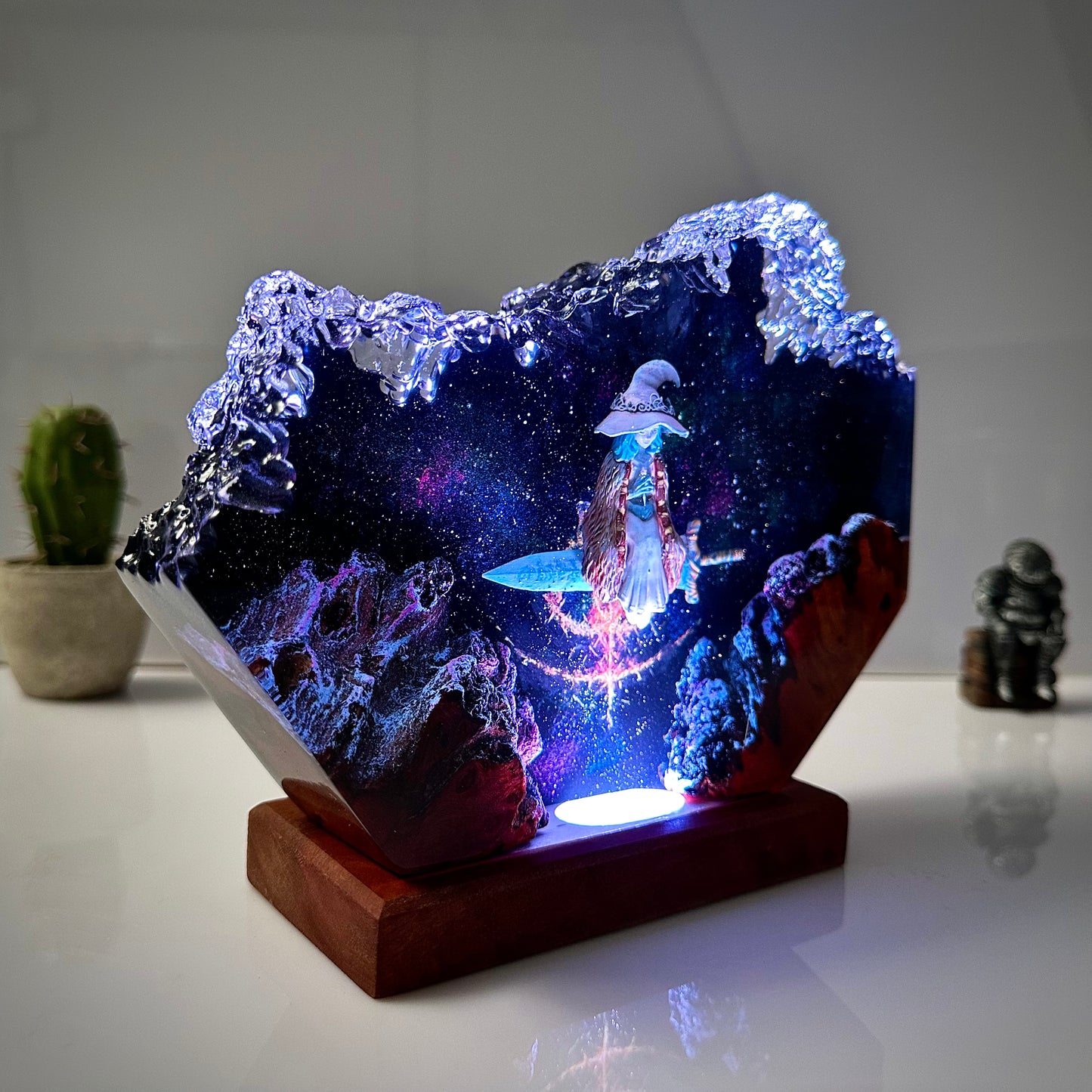 The Snow Witch: Lunar Mystery Resin Lamp