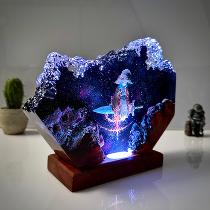 The Snow Witch: Lunar Mystery Resin Lamp