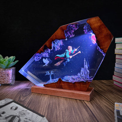 The Boy Who Lived: Magical Castle Resin Lamp