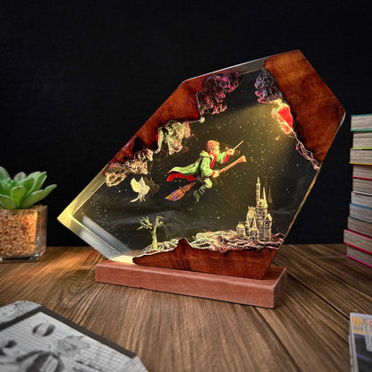 The Boy Who Lived: Magical Castle Resin Lamp