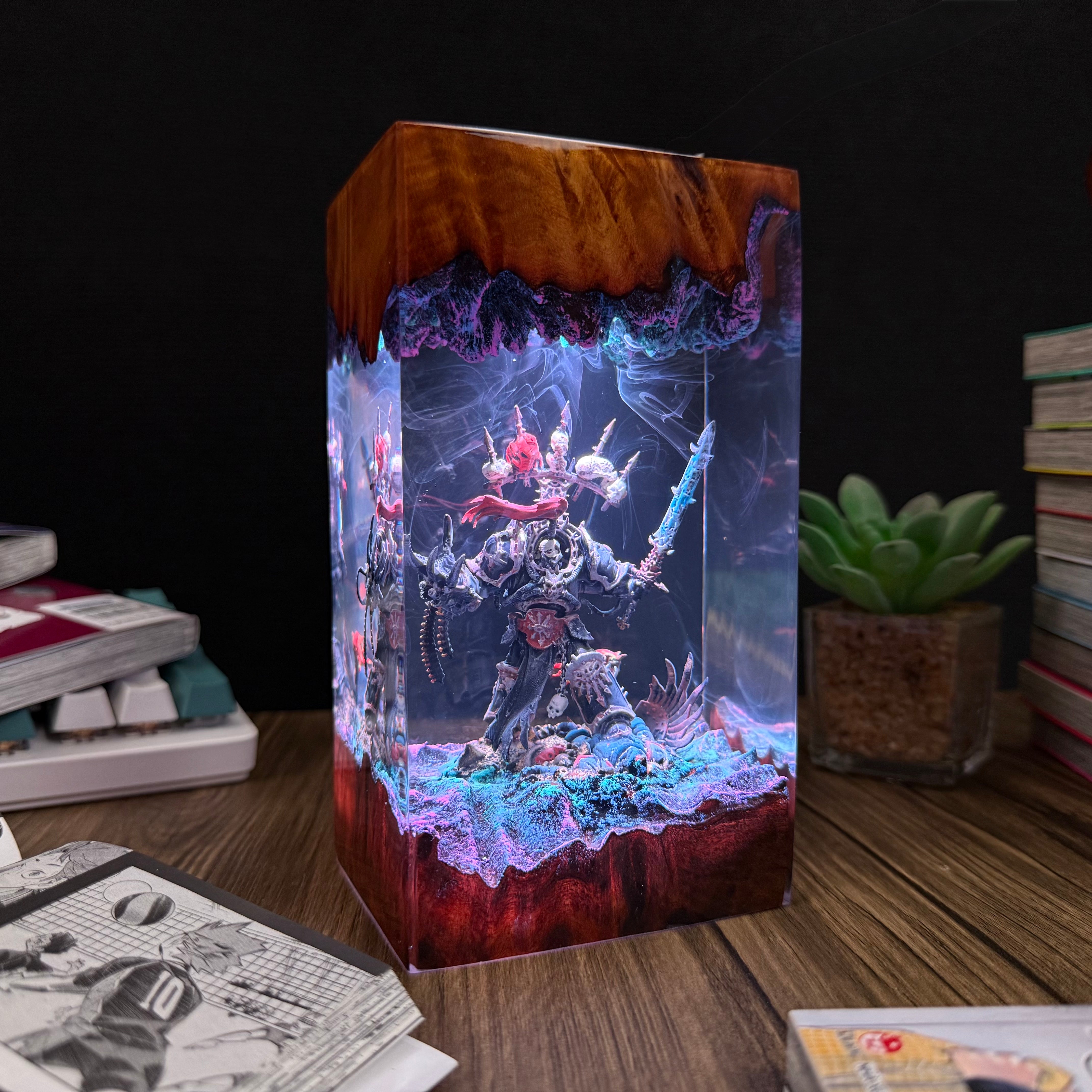 Chaotic Marine Warhammer Resin lamp
