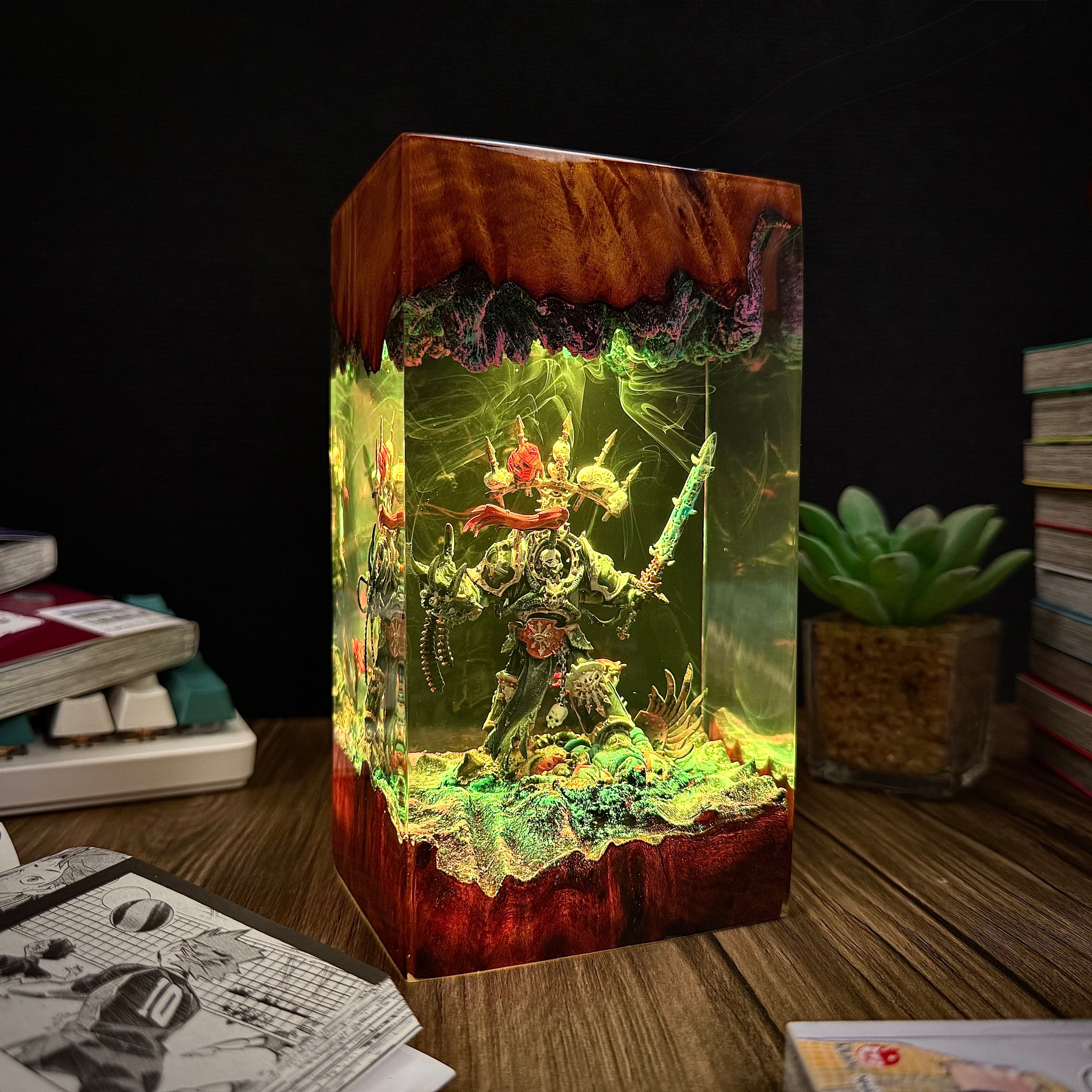 Chaotic Marine Warhammer Resin lamp