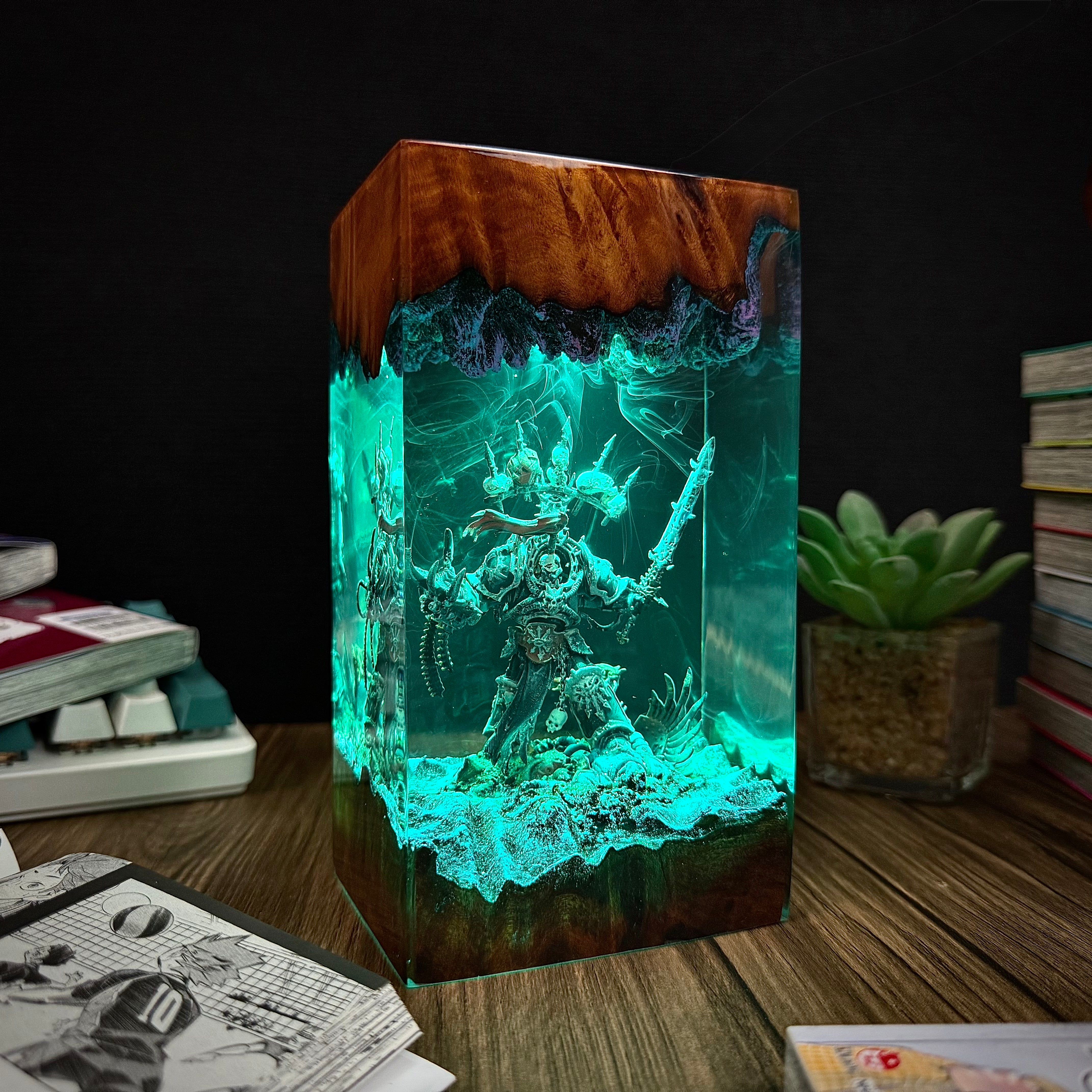 Chaotic Marine Warhammer Resin lamp