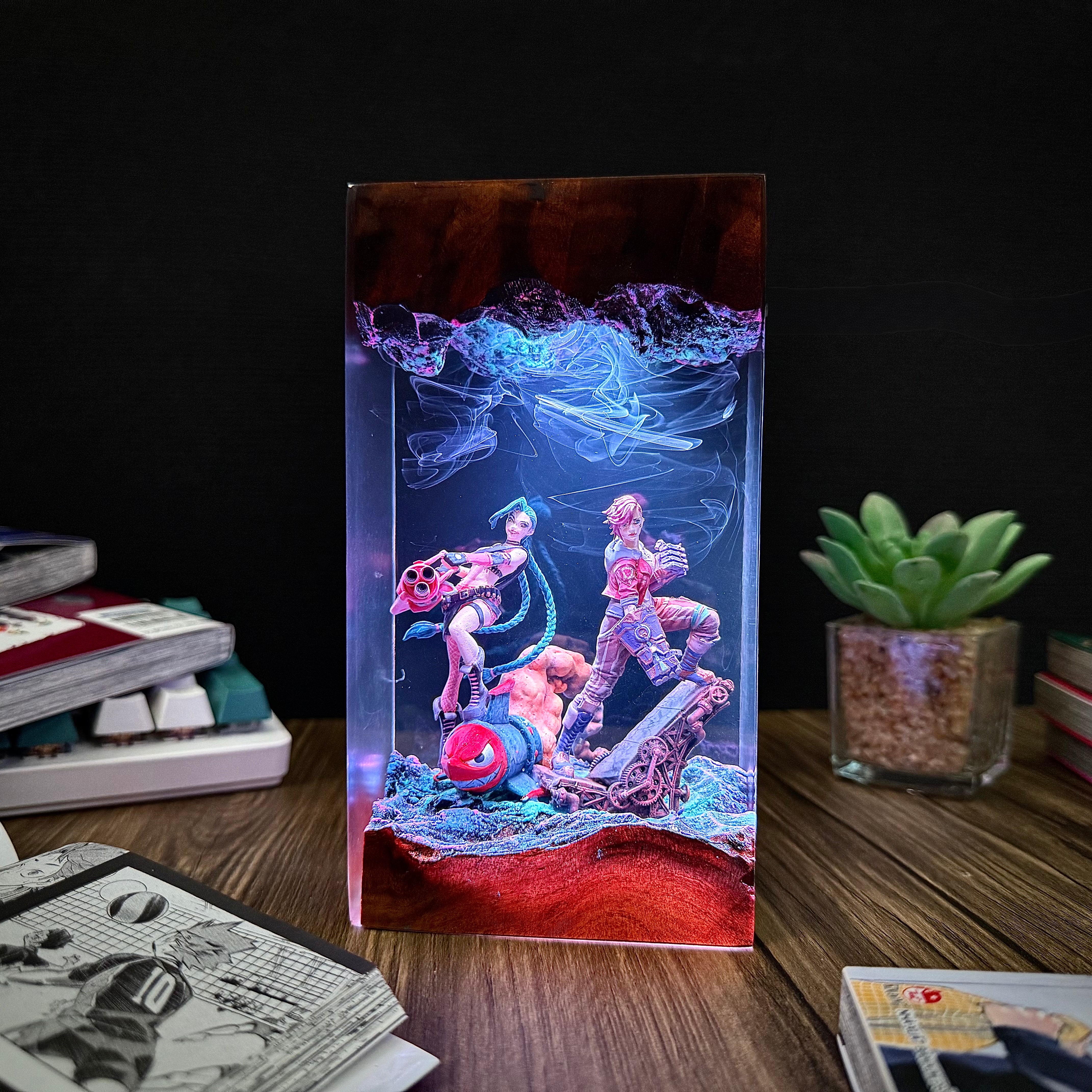 Jin X & Vi LOL Resin lamp