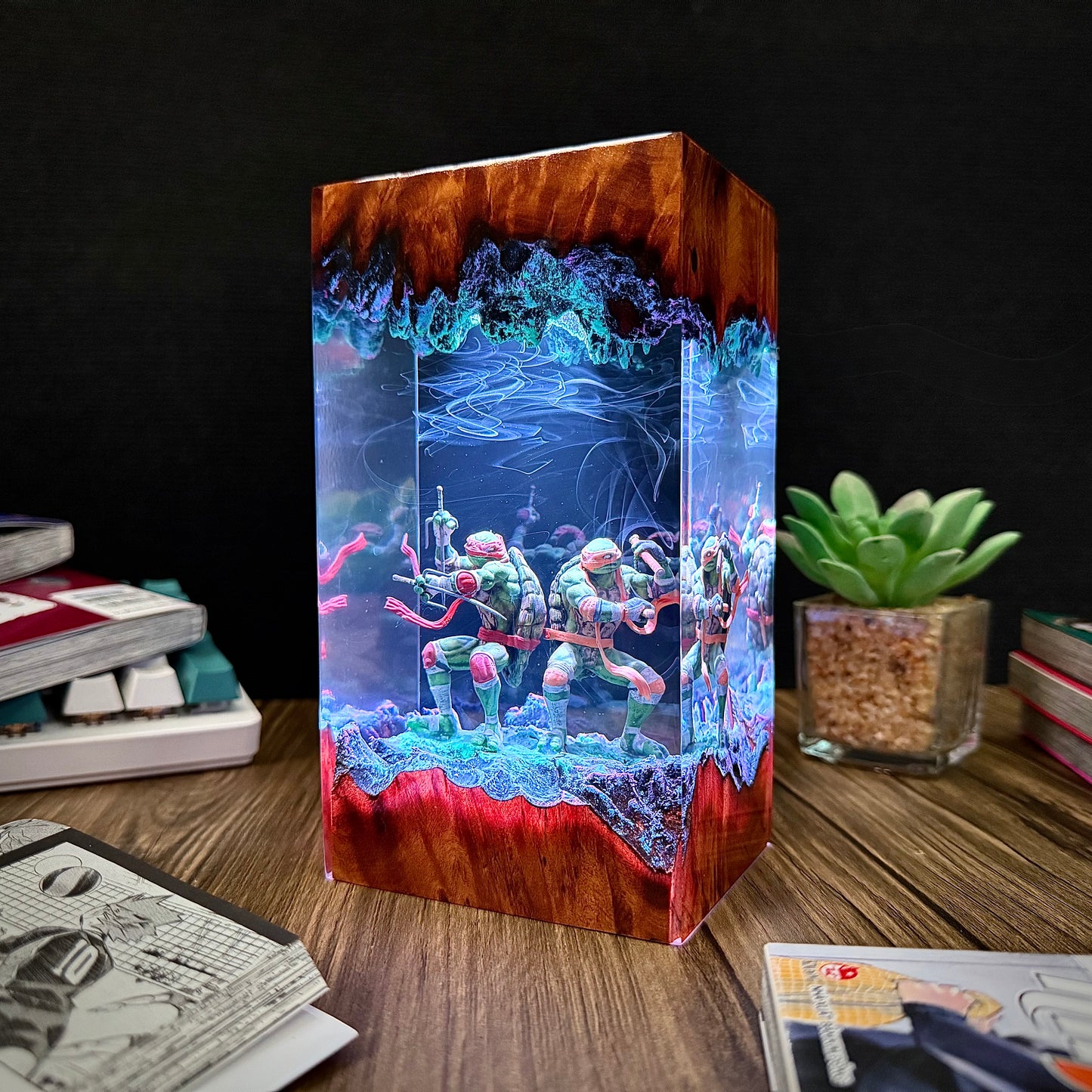 Subterranean Brothers: Shadow Shinobi Resin Lamp