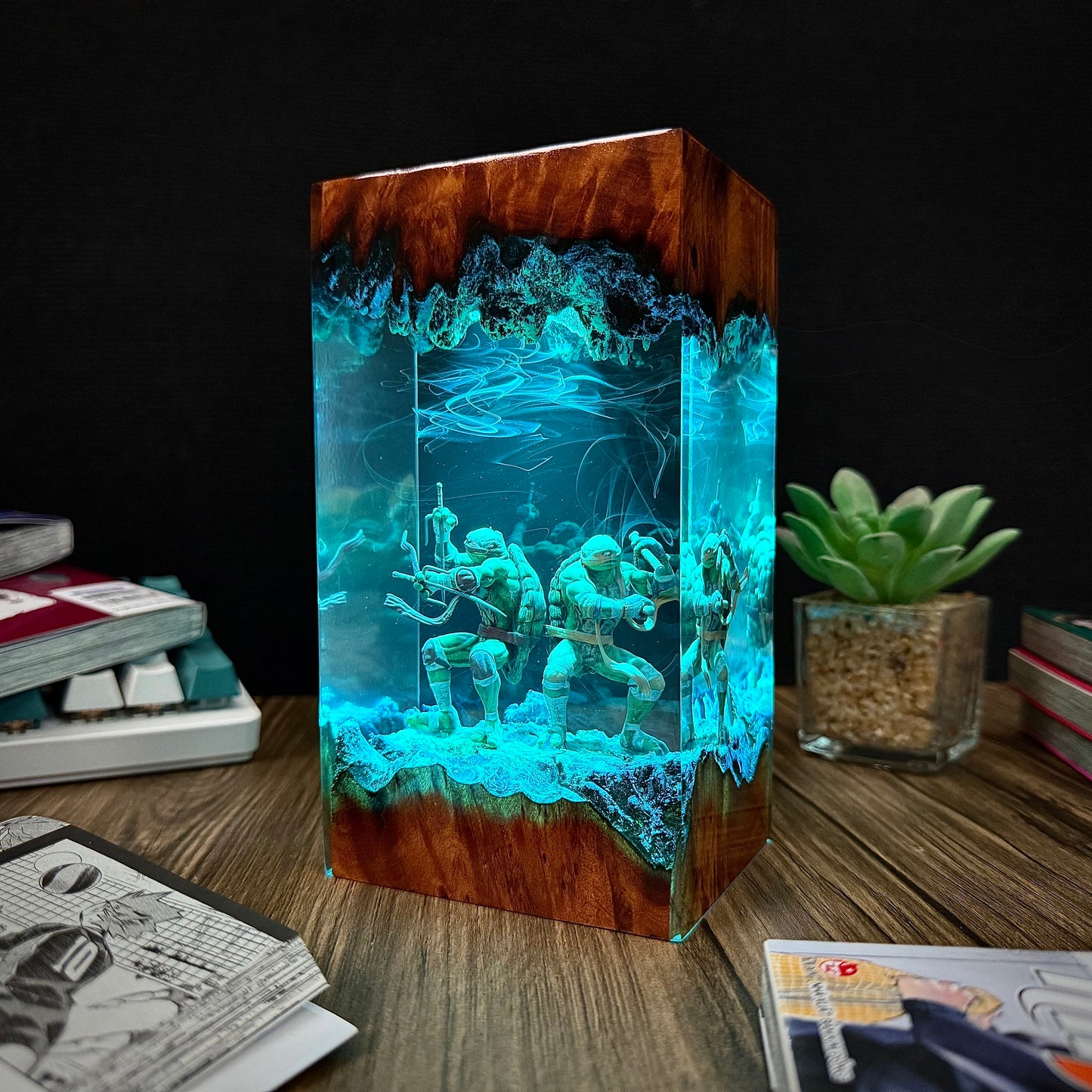 Subterranean Brothers: Shadow Shinobi Resin Lamp