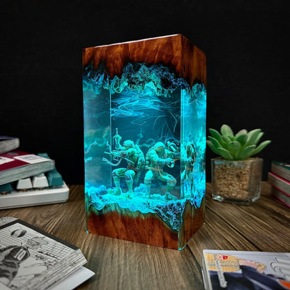 Subterranean Brothers: Shadow Shinobi Resin Lamp