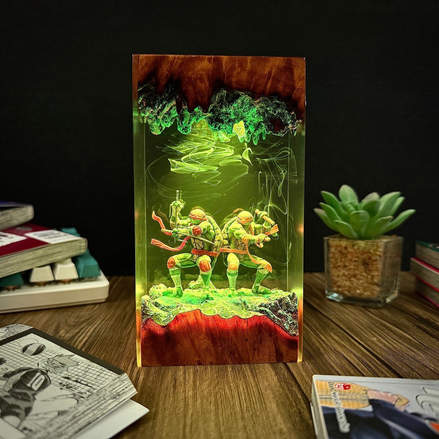 Subterranean Brothers: Shadow Shinobi Resin Lamp