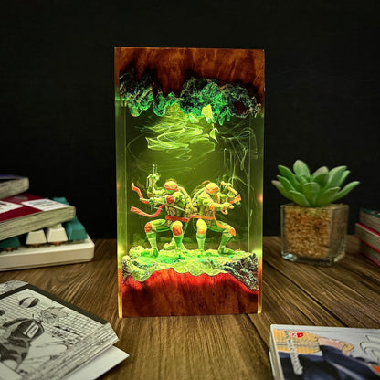 Subterranean Brothers: Shadow Shinobi Resin Lamp