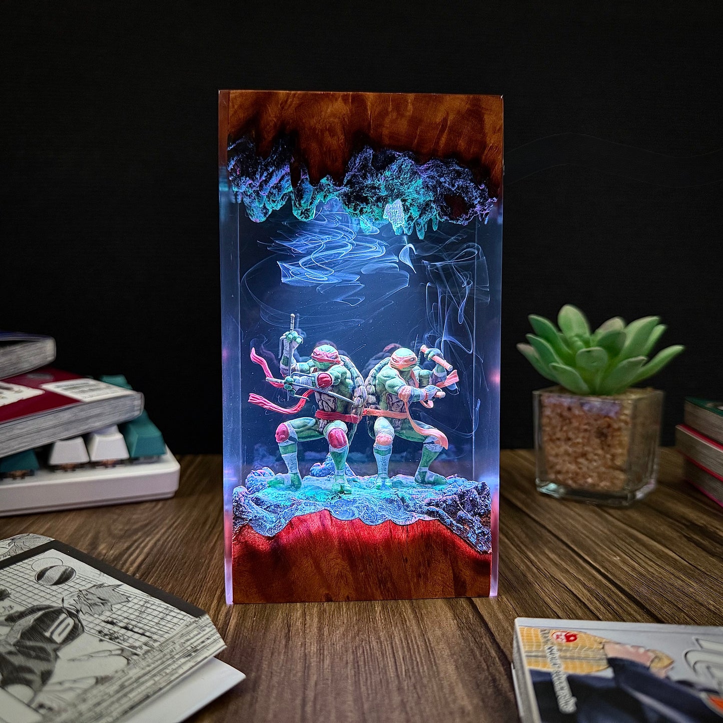 Subterranean Brothers: Shadow Shinobi Resin Lamp