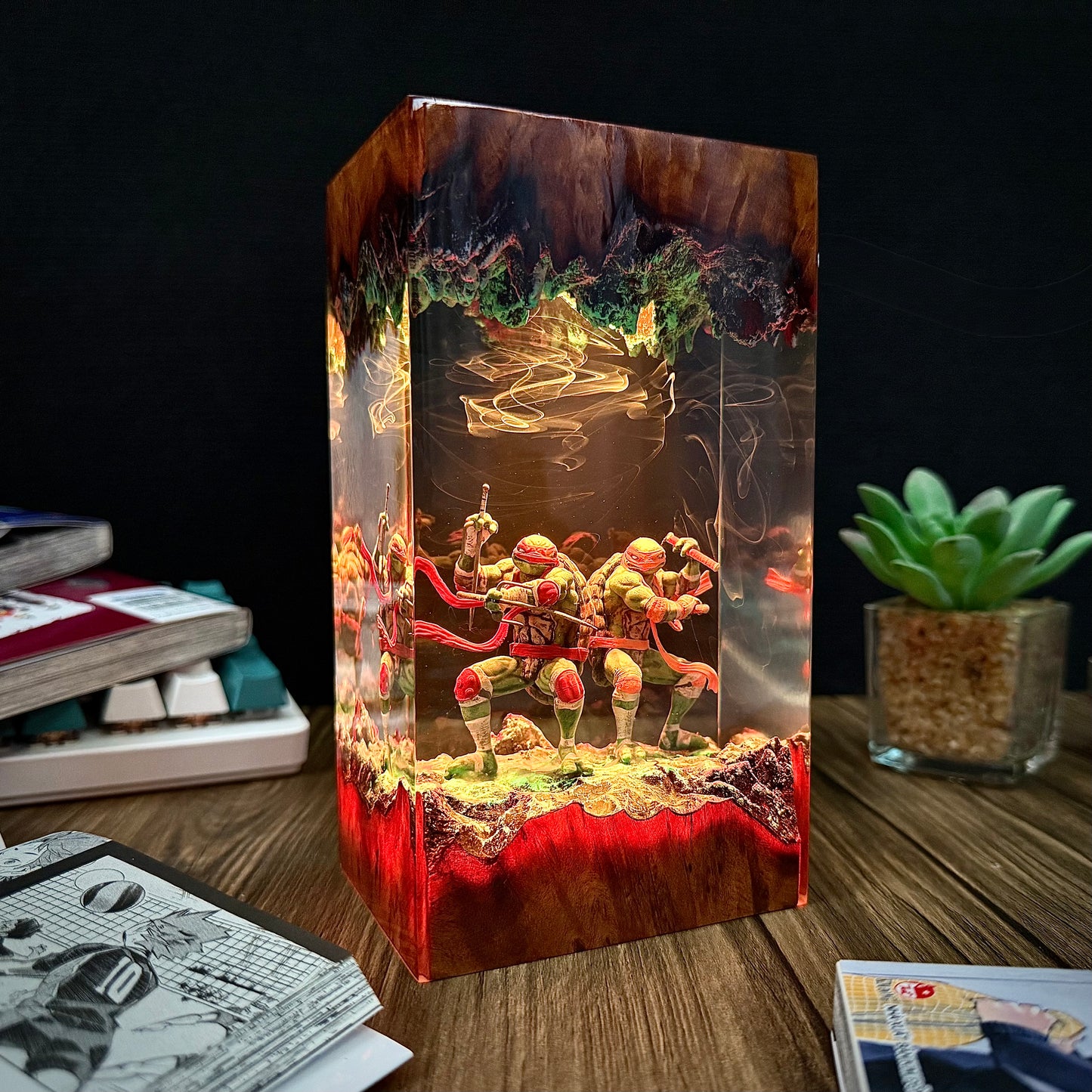 Subterranean Brothers: Shadow Shinobi Resin Lamp