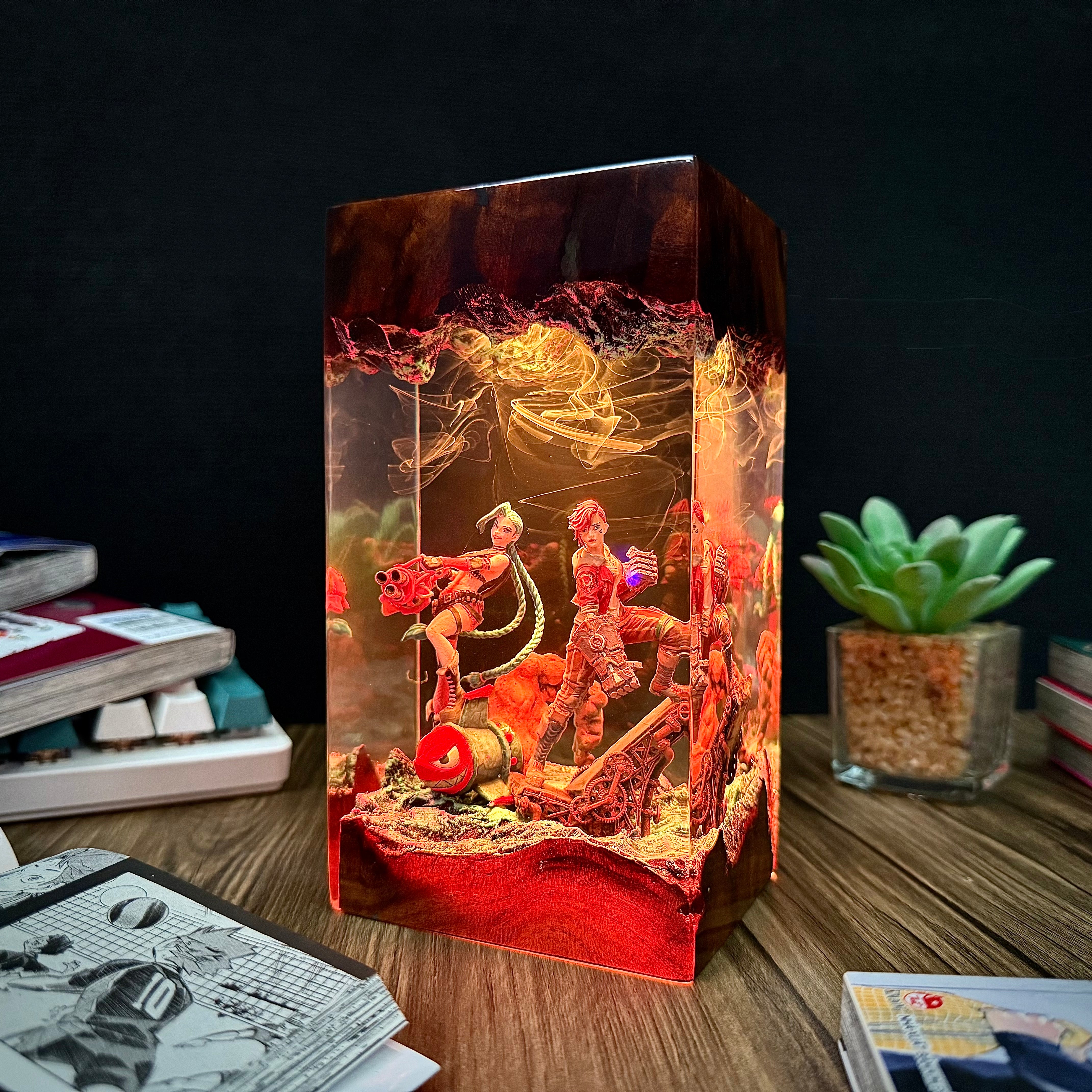 Jin X & Vi LOL Resin lamp