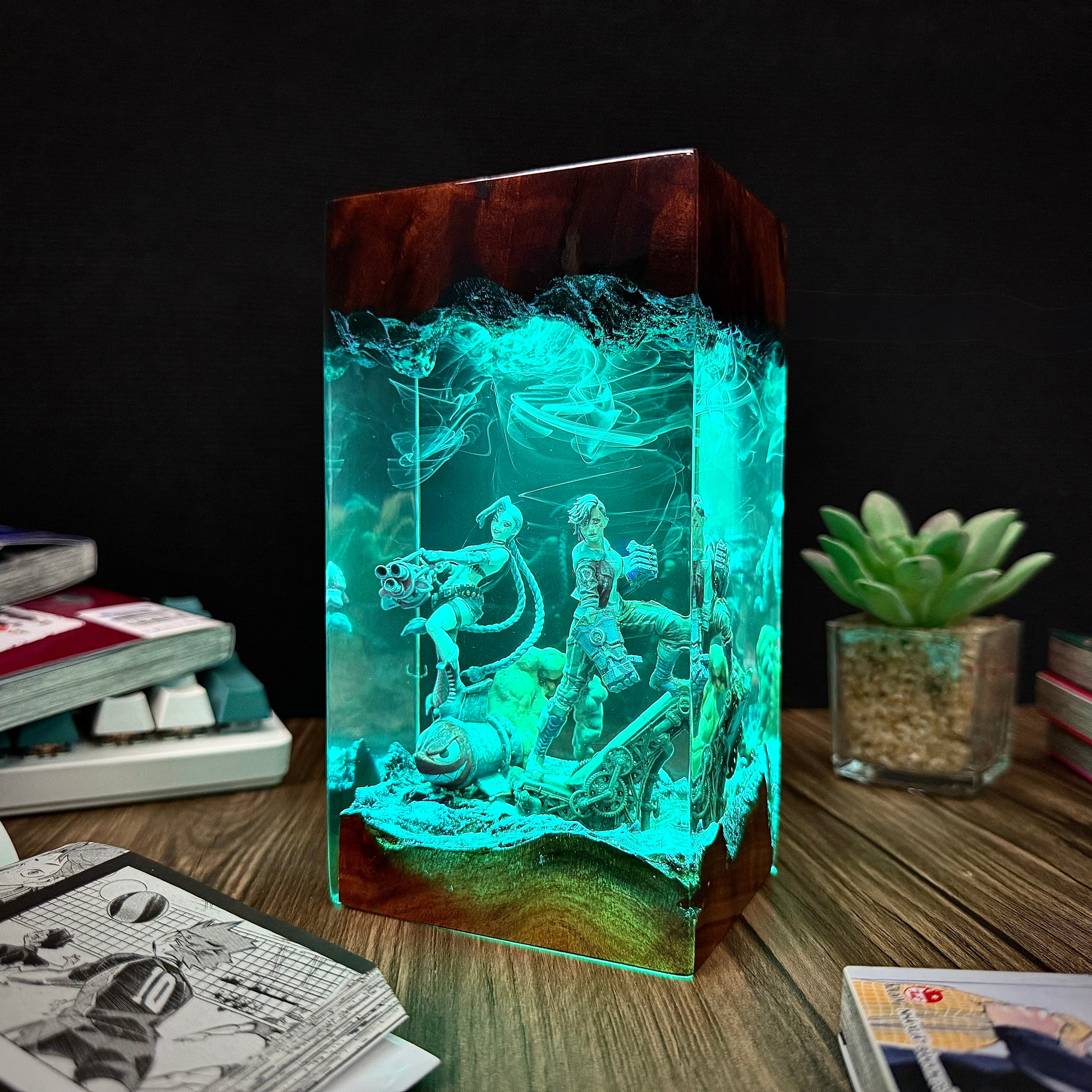 Jin X & Vi LOL Resin lamp