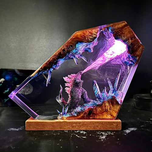 Monarch of the Ruins: Atomic Surge Resin Lamp