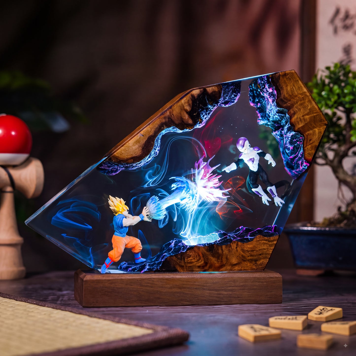 Goku vs Frieza Resin Lamp