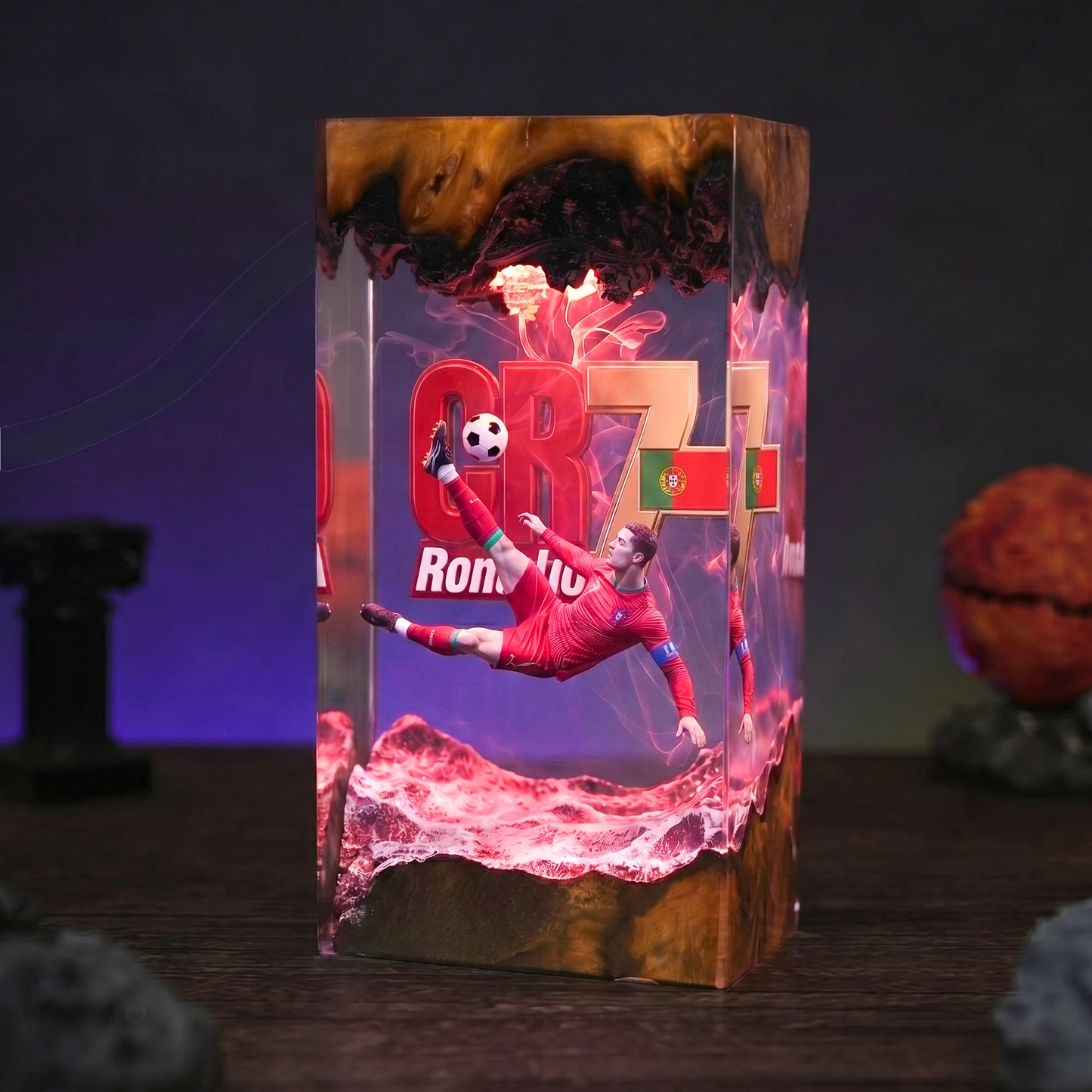The Best Football Player Resin Lamp