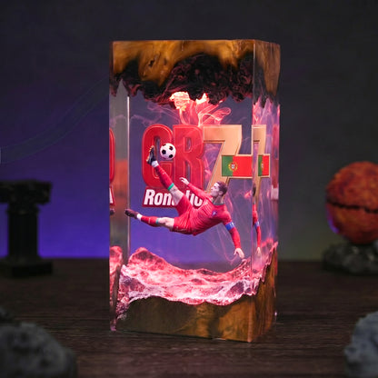 The Best Football Player Resin Lamp