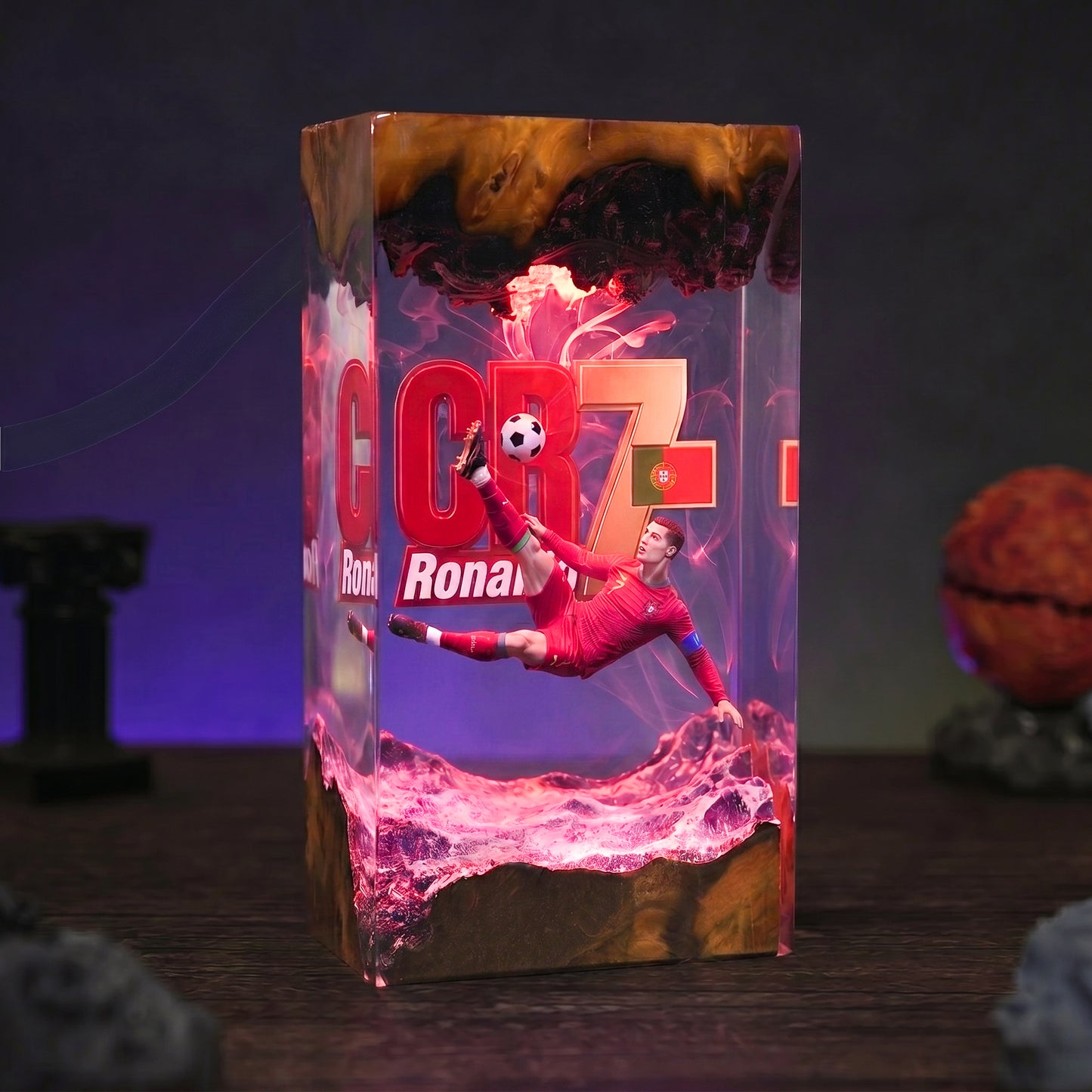 The Best Football Player Resin Lamp