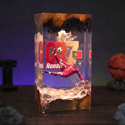 The Best Football Player Resin Lamp