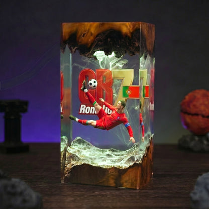 The Best Football Player Resin Lamp