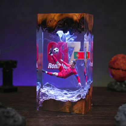 The Best Football Player Resin Lamp