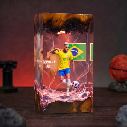 The Best Football Player Resin Lamp