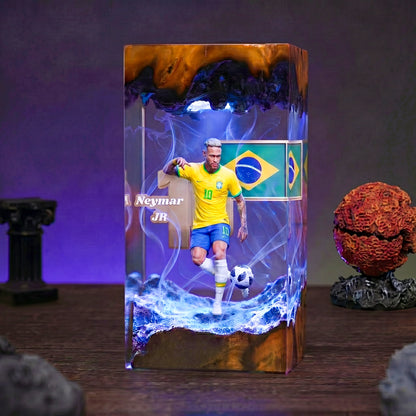 The Best Football Player Resin Lamp