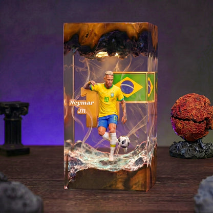 The Best Football Player Resin Lamp