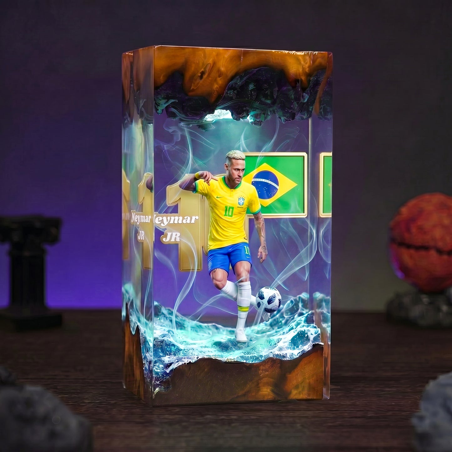 The Best Football Player Resin Lamp
