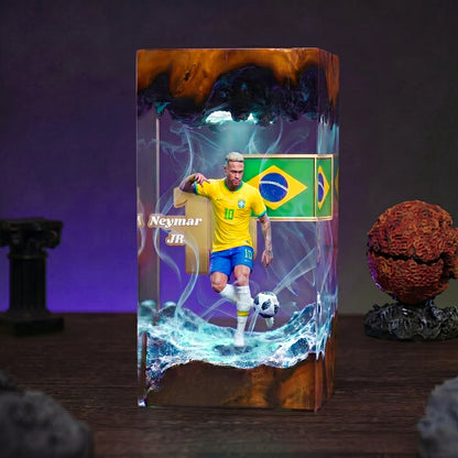 The Best Football Player Resin Lamp