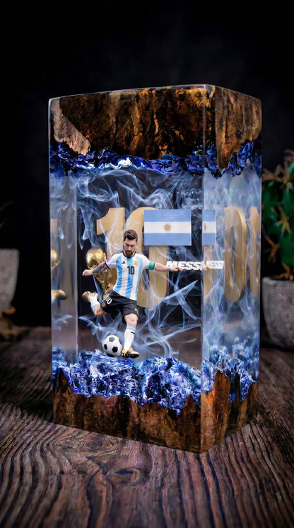 The Football GOAT: Iconic Number 10 Resin Lamp