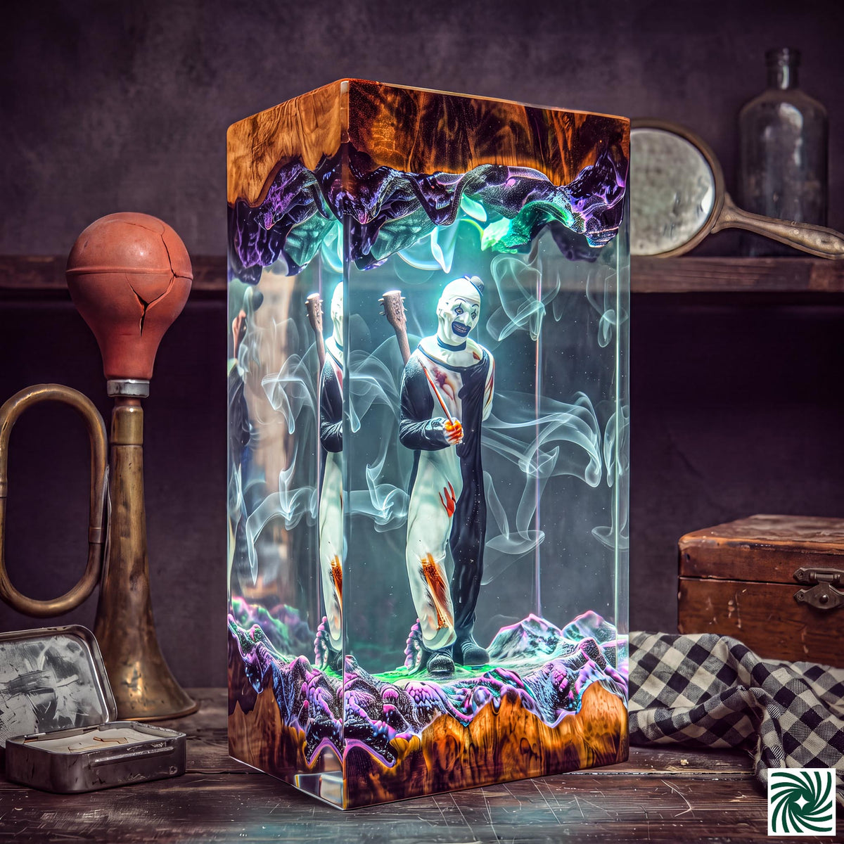 Art the Clown Resin Lamp