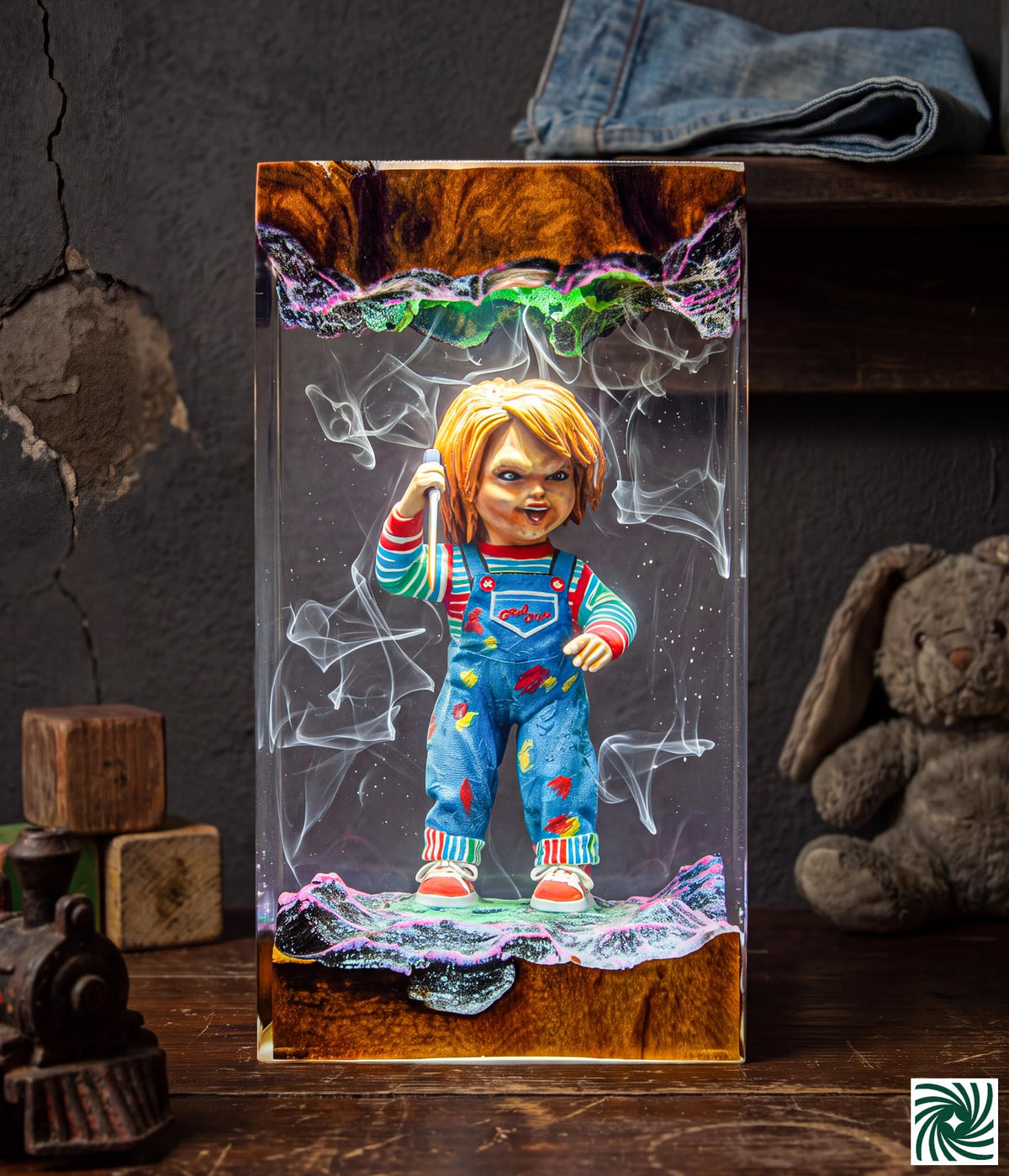 Chucky Resin Lamp