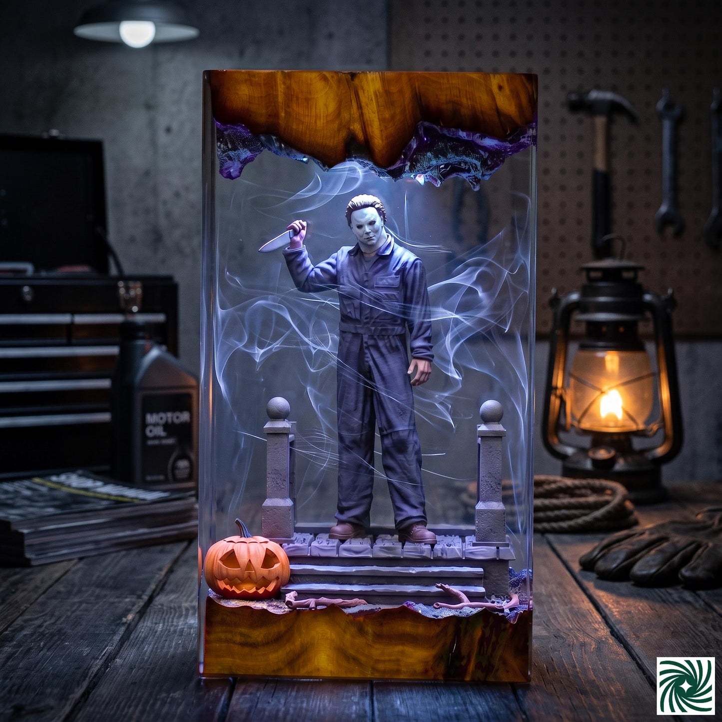 Halloween Resin Lamp