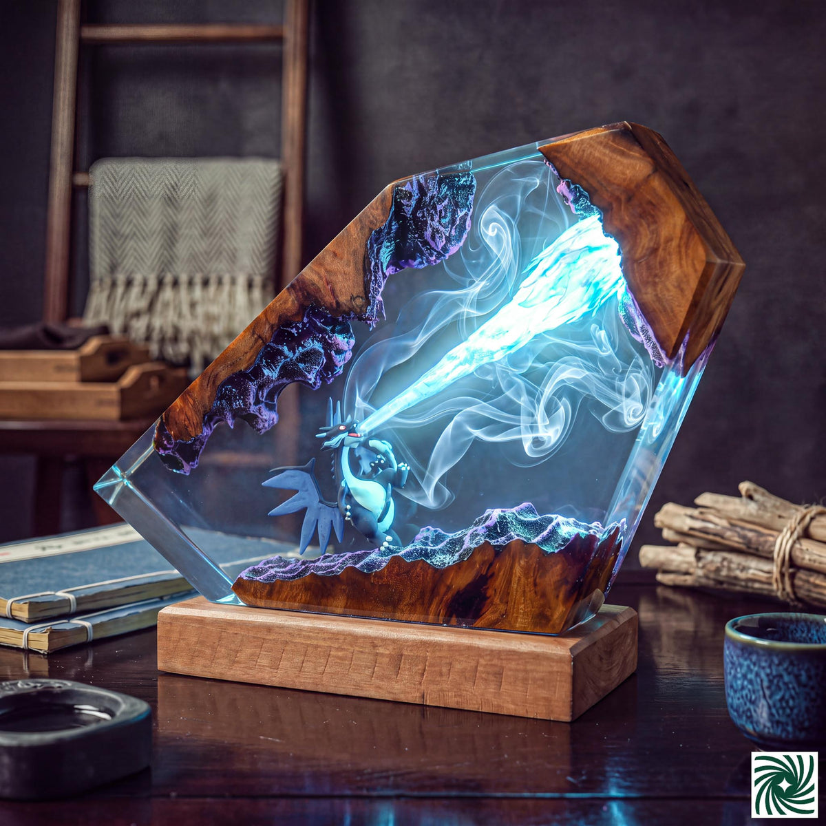 Mega Charizard X Resin Lamp