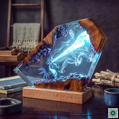 Mega Charizard X Resin Lamp