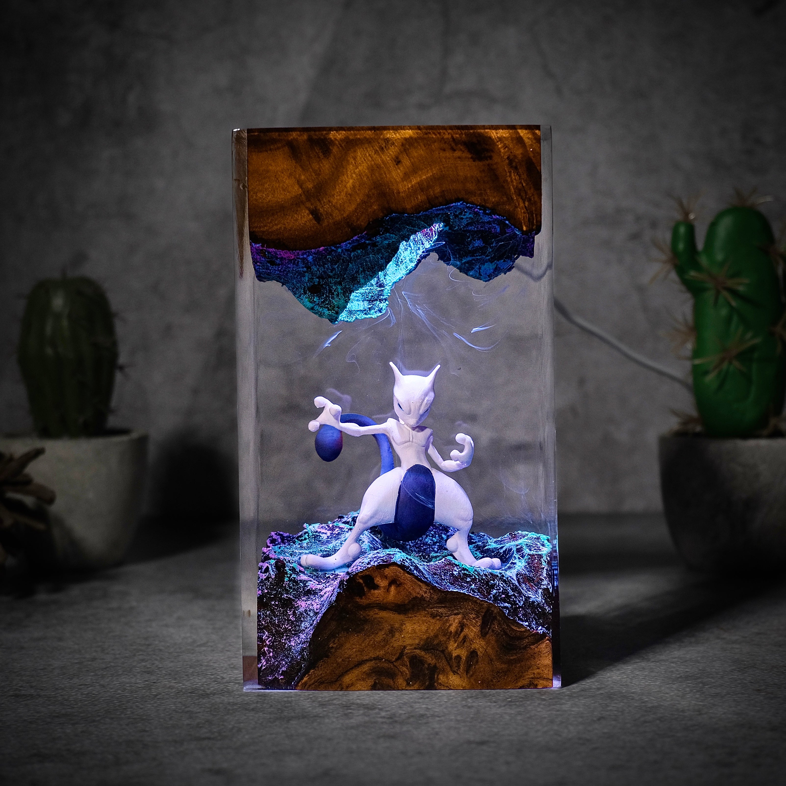 Mewtwo Pokemon Resin lamp