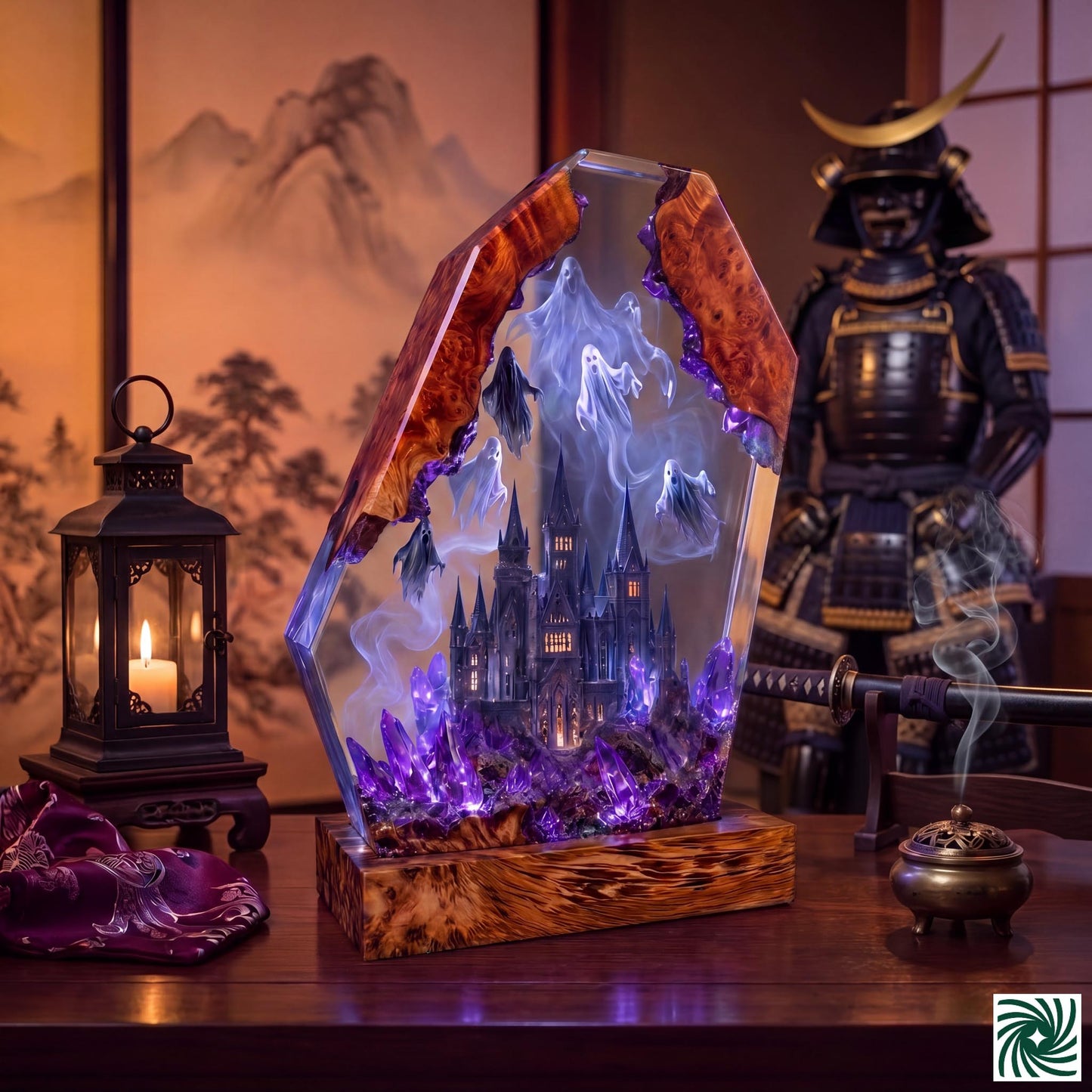 Halloween Resin Lamp