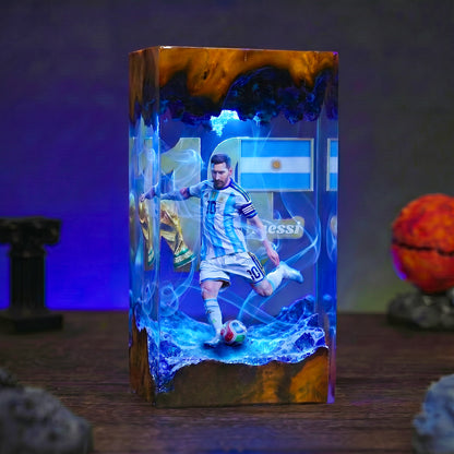 The Best Football Player Resin Lamp