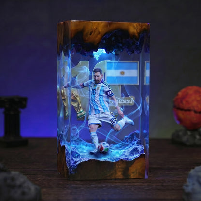 The Best Football Player Resin Lamp