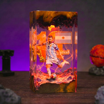 The Best Football Player Resin Lamp